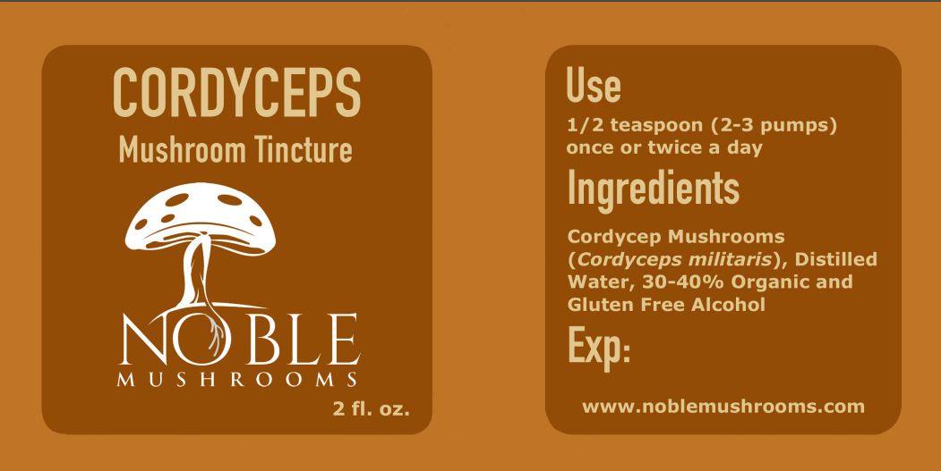 Cordyceps Mushroom Tincture — Energy & Endurance (2 oz)